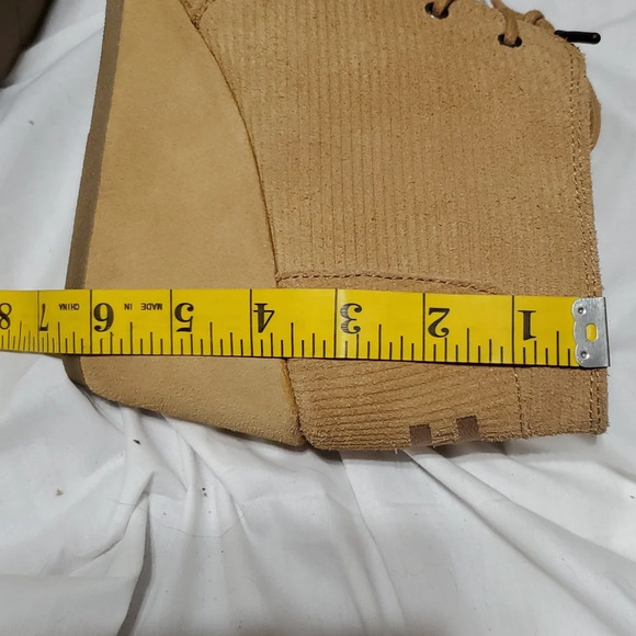 Toms textured suede tan wedge heeled booties - Picture 9 of 9